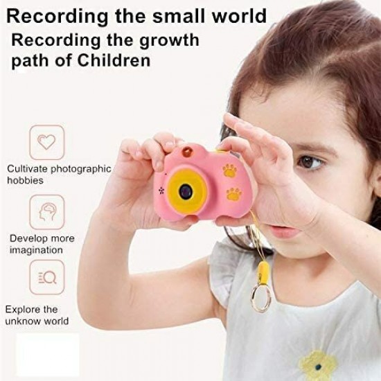 Children Fun Camera with Memory Card USB Rechargeable Child Cameras with HP IPS Digital Screen Mini Toy Gift Kids Camera