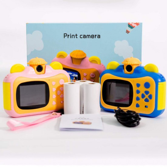 HD Mini Children Digital Camera Rotatable Camera 1080P Video Camcorder Support Photo Sticker Photo Printing