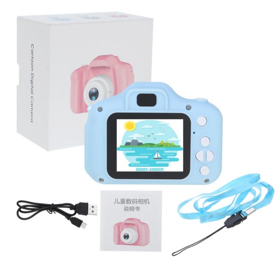 X2 2MP 1080P HD 2.0 Inch Screen Rechargeable Mini Children Kids Camera