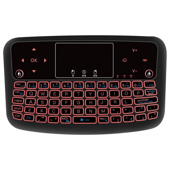A36 2.4G Wireless Four Color Backlit QWERTY Mini Keyboard Touchpad Airmouse for TV Box Mini PC A36 2.4G Wireless Four Color Backlit QWERTY Mini Keyboard Touchpad Airmouse for TV Box Mini PC