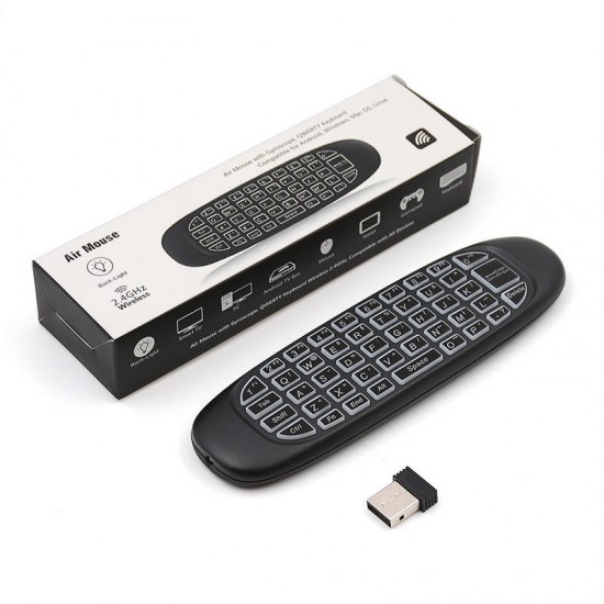 C120 Three Color Backlit 2.4G Wireless Mini Keyboard Airmouse