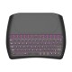 D8 USB 2.4G Wireless Mini Keyboard with 4.5 inch Touchpad Air Mouse Remote 7 Color Backlight Smart Remote Control