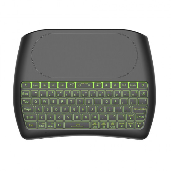 D8 USB 2.4G Wireless Mini Keyboard with 4.5 inch Touchpad Air Mouse Remote 7 Color Backlight Smart Remote Control