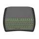 D8 USB 2.4G Wireless Mini Keyboard with 4.5 inch Touchpad Air Mouse Remote 7 Color Backlight Smart Remote Control