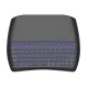 D8 USB 2.4G Wireless Mini Keyboard with 4.5 inch Touchpad Air Mouse Remote 7 Color Backlight Smart Remote Control