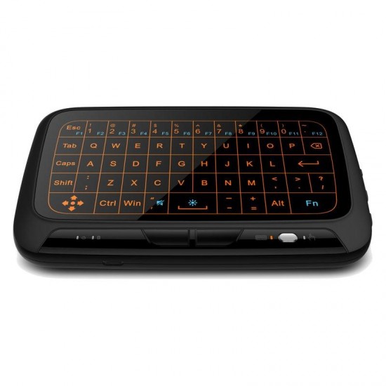 H18 2.4G Wireless Backlight Whole Panel Touchpad Keyboard Air Mouse For Windows/Android/Smart TV Box/Xbox/PC H18 2.4G Wireless Backlight Whole Panel Touchpad Keyboard Air Mouse For Windows/Android/Smart TV Box/Xbox/PC