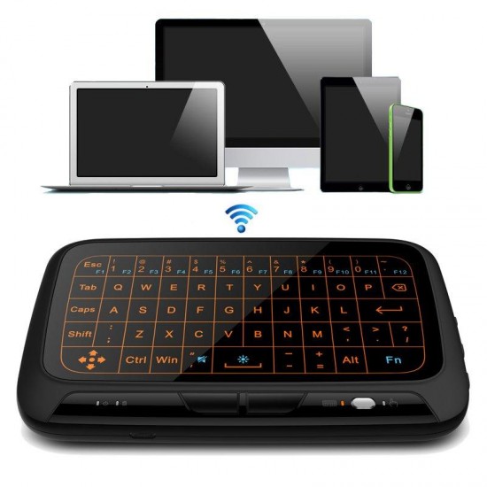 H18 2.4G Wireless Backlight Whole Panel Touchpad Keyboard Air Mouse For Windows/Android/Smart TV Box/Xbox/PC H18 2.4G Wireless Backlight Whole Panel Touchpad Keyboard Air Mouse For Windows/Android/Smart TV Box/Xbox/PC