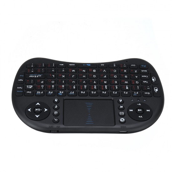 I8 2.4G Wireless German English Layout Mini Keyboard Touchpad Air Mouse Airmouse for TV Box Mini PC