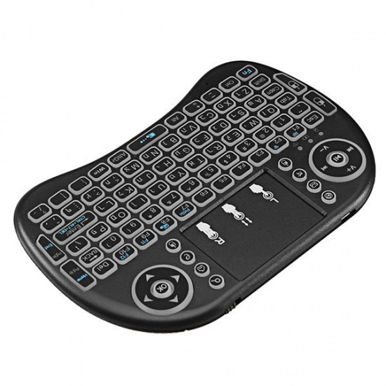 I8 2.4G Wireless White Backlit Hebrew Mini Keyboard Touchpad Air Mouse I8 2.4G Wireless White Backlit Hebrew Mini Keyboard Touchpad Air Mouse