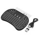 I8 2.4G Wireless White Backlit Portuguese Mini Keyboard Touchpad Air Mouse