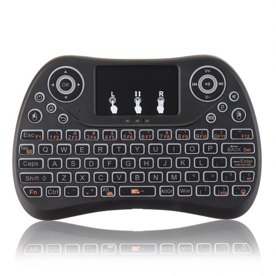I8 Max Colorful Backlit 2.4G Wireless English Mini Keyboard Touchpad Airmouse for TV Box Smart TV PC I8 Max Colorful Backlit 2.4G Wireless English Mini Keyboard Touchpad Airmouse for TV Box Smart TV PC