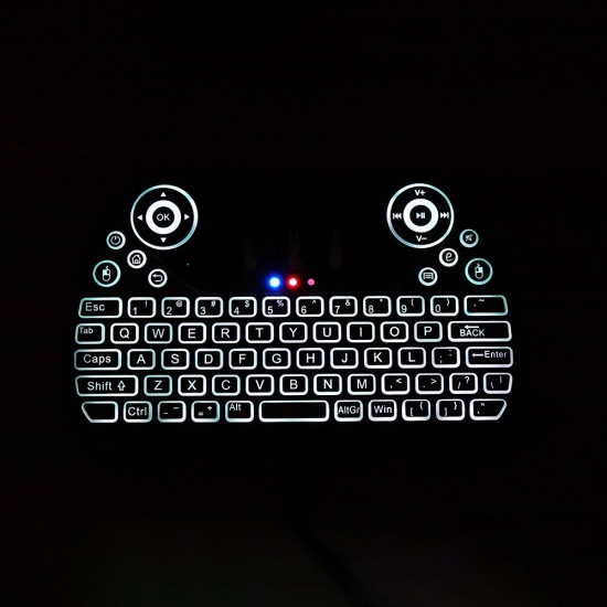 I8 Max Colorful Backlit 2.4G Wireless English Mini Keyboard Touchpad Airmouse for TV Box Smart TV PC I8 Max Colorful Backlit 2.4G Wireless English Mini Keyboard Touchpad Airmouse for TV Box Smart TV PC