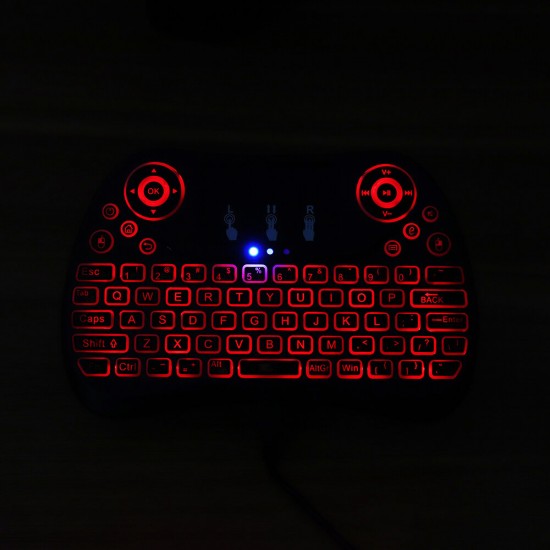 I8 Max Colorful Backlit 2.4G Wireless English Mini Keyboard Touchpad Airmouse for TV Box Smart TV PC I8 Max Colorful Backlit 2.4G Wireless English Mini Keyboard Touchpad Airmouse for TV Box Smart TV PC