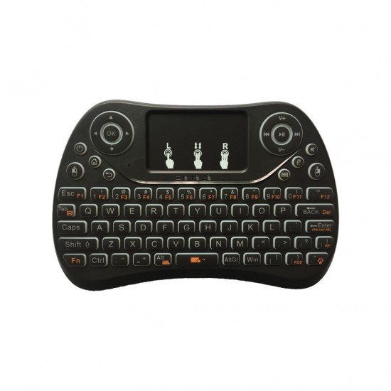 I8 Max Three Color Backlit 2.4G Wireless English Mini Keyboard Touchpad Air Mouse Airmouse