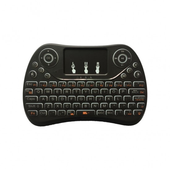 I8 Max Three Color Backlit 2.4G Wireless English Mini Keyboard Touchpad Air Mouse Airmouse I8 Max Three Color Backlit 2.4G Wireless English Mini Keyboard Touchpad Air Mouse Airmouse