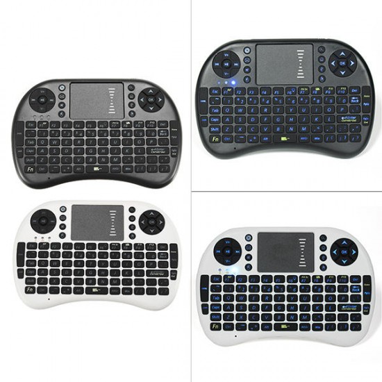 I8 PRO 2.4Ghz Wireless Blue Backlit Mini Keyboard Air Mouse Touchpad for TV Box PC I8 PRO 2.4Ghz Wireless Blue Backlit Mini Keyboard Air Mouse Touchpad for TV Box PC