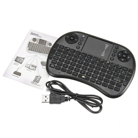 I8 PRO 2.4Ghz Wireless Blue Backlit Mini Keyboard Air Mouse Touchpad for TV Box PC I8 PRO 2.4Ghz Wireless Blue Backlit Mini Keyboard Air Mouse Touchpad for TV Box PC