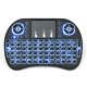 I8 Russian Wireless Three Color Backlit 2.4GHz Touchpad Keyboard Air Mouse