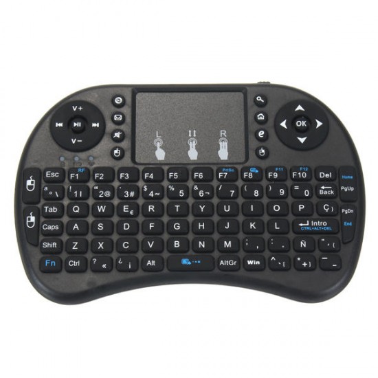 I8 Spanish Version 2.4G Wireless Mini Keyboard Touchpad AirMouse I8 Spanish Version 2.4G Wireless Mini Keyboard Touchpad AirMouse