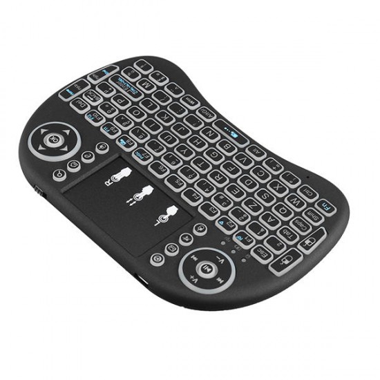 I8 Three Color Backlit French Version 2.4G Wireless Mini Keyboard Touchpad Air Mouse