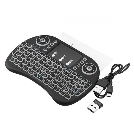 I8 Three Color Backlit French Version 2.4G Wireless Mini Keyboard Touchpad Air Mouse I8 Three Color Backlit French Version 2.4G Wireless Mini Keyboard Touchpad Air Mouse