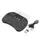I8 Three Color Backlit Hebrew 2.4G Wireless Mini Keyboard Touchpad Air Mouse