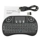 I8 Wireless Three Color Backlit 2.4GHz Touchpad Keyboard Air Mouse For TV Box MINI PC