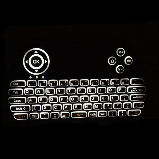 I86 Wireless White Backlit 2.4GHz Touchpad Keyboard Air Mouse I86 Wireless White Backlit 2.4GHz Touchpad Keyboard Air Mouse