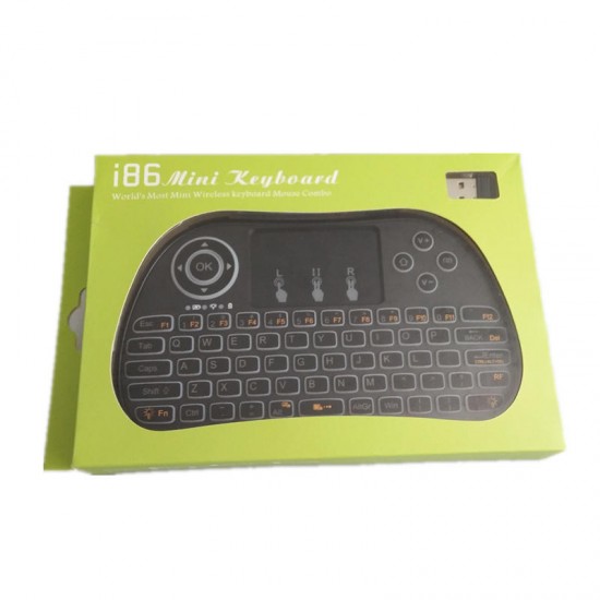 I86 Wireless White Backlit 2.4GHz Touchpad Keyboard Air Mouse I86 Wireless White Backlit 2.4GHz Touchpad Keyboard Air Mouse