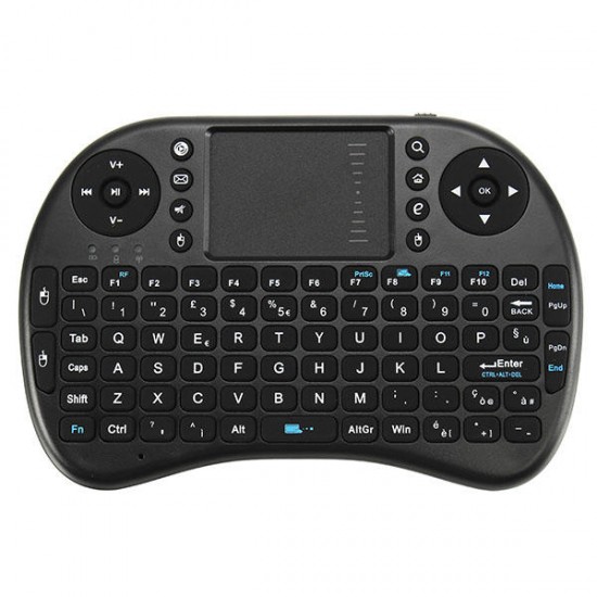 I8 2.4G Wireless Italian Version Rechargeable Mini Keyboard Touchpad Air Mouse