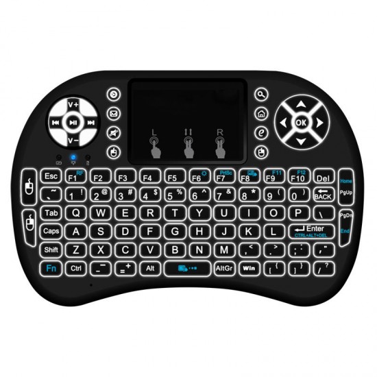 MINI I8 Wireless Backlit 2.4GHz Touchpad Keyboard Air Mouse For TV Box MINI PC MINI I8 Wireless Backlit 2.4GHz Touchpad Keyboard Air Mouse For TV Box MINI PC