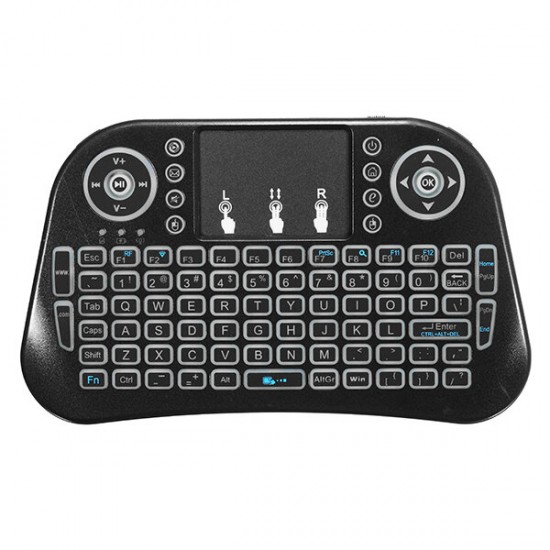 Mini I10 2.4G Wireless Colorful Marquee Backlit Mini Keyboard Air Mouse Touchpad