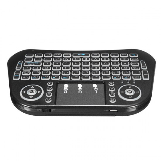 Mini I10 2.4G Wireless Colorful Marquee Backlit Mini Keyboard Air Mouse Touchpad Mini I10 2.4G Wireless Colorful Marquee Backlit Mini Keyboard Air Mouse Touchpad