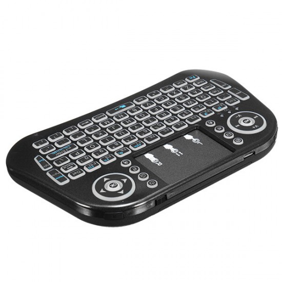 Mini I10 2.4G Wireless Colorful Marquee Backlit Mini Keyboard Air Mouse Touchpad