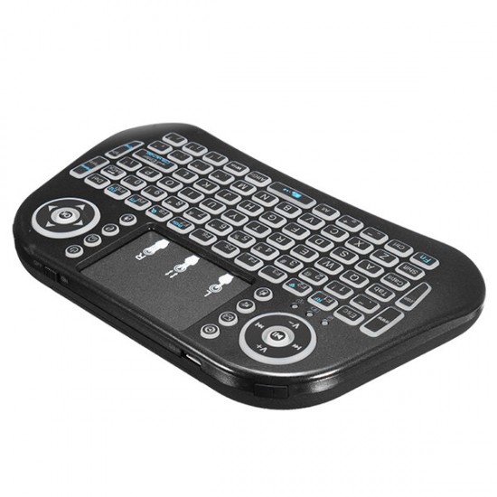 Mini I10 2.4G Wireless Colorful Marquee Backlit Mini Keyboard Air Mouse Touchpad Mini I10 2.4G Wireless Colorful Marquee Backlit Mini Keyboard Air Mouse Touchpad