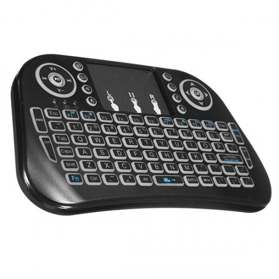 Mini I10 2.4G Wireless Colorful Marquee Backlit Mini Keyboard Air Mouse Touchpad Mini I10 2.4G Wireless Colorful Marquee Backlit Mini Keyboard Air Mouse Touchpad