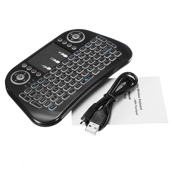 Mini I10 2.4G Wireless Colorful Marquee Backlit Mini Keyboard Air Mouse Touchpad Mini I10 2.4G Wireless Colorful Marquee Backlit Mini Keyboard Air Mouse Touchpad