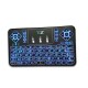 Q9 bluetooth Wireless 3 Colors Backlit Touchpad Air Mouse Mini Keyboard for Android TV Box Phone