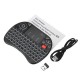 I8X 2.4G Wireless White Backlit Mini Keyboard Touchpad Airmouse with Scroll Wheel