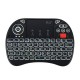 I8X 2.4G Wireless White Backlit Mini Keyboard Touchpad Airmouse with Scroll Wheel