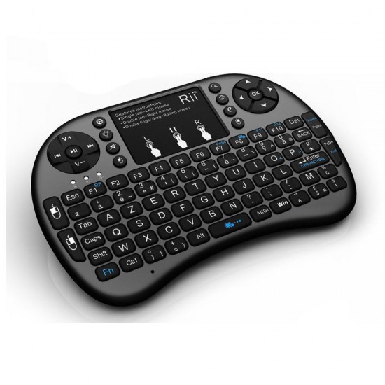 Mini I8 Plus French White Backlit 2.4G Wireless Mini Keyboard Touchpad Air Mouse