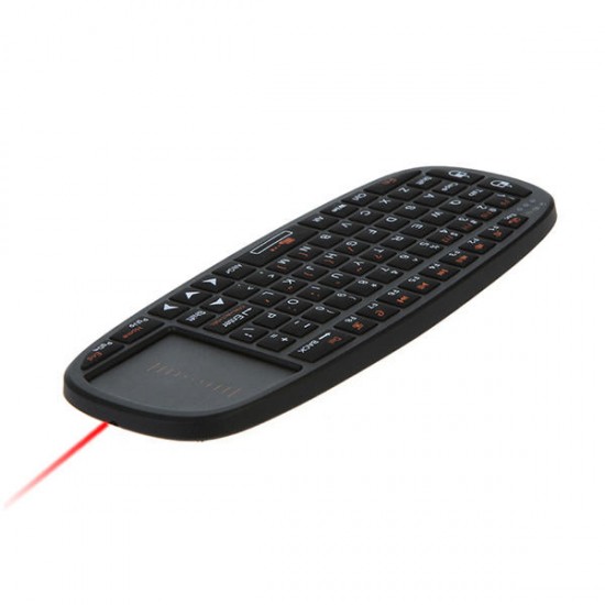 I10 2.4GHz Mini Wireless Keyboard TouchPad Laser Pointer Airmouse Air Mouse for Android TV Box/Mini PC/Laptop