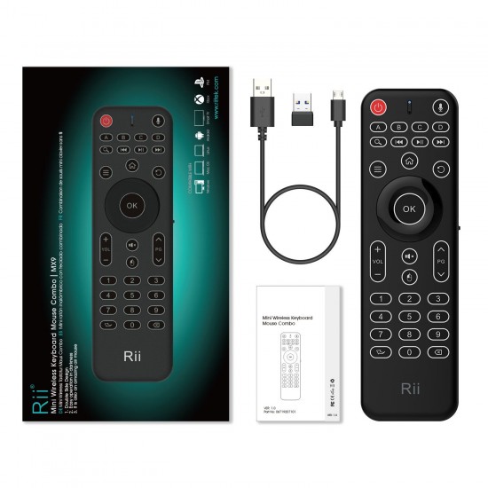 MX9 2.4GHz Wireless Mini Keyboard Support TV PC Computer TV Box Backlight with Microphone Keyborad for Xbox Game Console MX9 2.4GHz Wireless Mini Keyboard Support TV PC Computer TV Box Backlight with Microphone Keyborad for Xbox Game Console