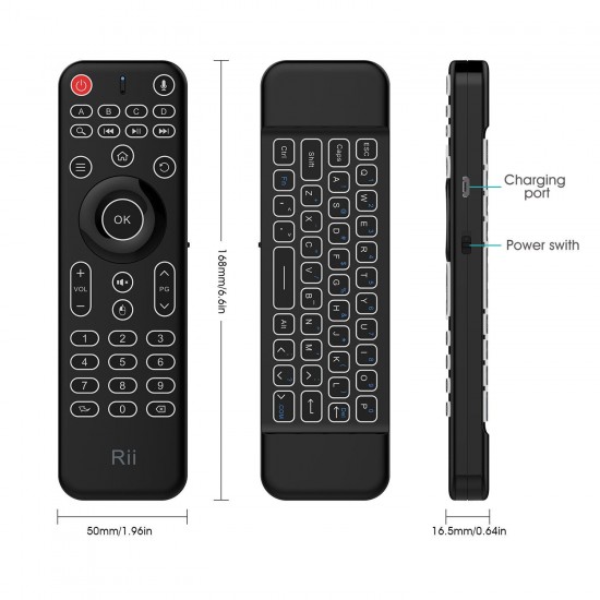 MX9 2.4GHz Wireless Mini Keyboard Support TV PC Computer TV Box Backlight with Microphone Keyborad for Xbox Game Console