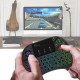 X8 2.4GHz Wireless Mini Keyboard with Touchpad for TV Box PC Smart TV Colorful LED Backlit Li-ion Battery French