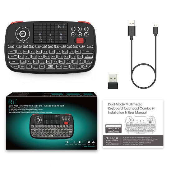 i4 Russian Mini Keyboard 2.4G Bluetooth Dual Modes Keyboard Fingerboard Backlit Mouse Touchpad Remote Control for PS4 TV Box PC for Xbox i4 Russian Mini Keyboard 2.4G Bluetooth Dual Modes Keyboard Fingerboard Backlit Mouse Touchpad Remote Control for PS4 TV Box PC for Xbox