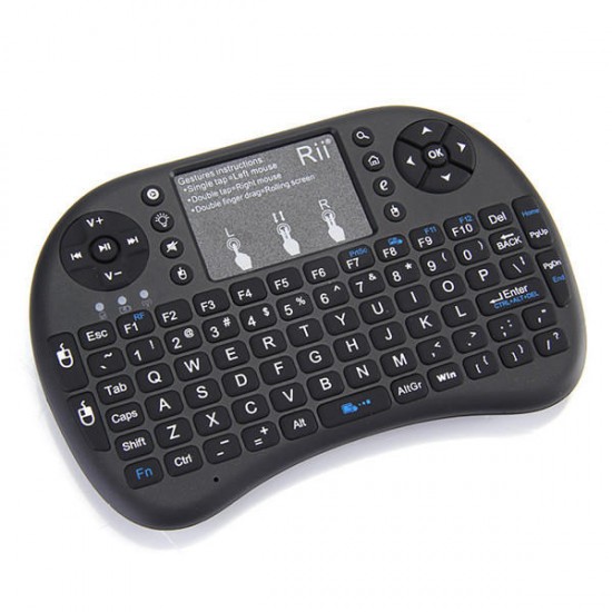 i8 Plus 2.4G Wireless Touch Pad Fly Air Mouse Backlit Gaming Keyboard Control with Multi-touch