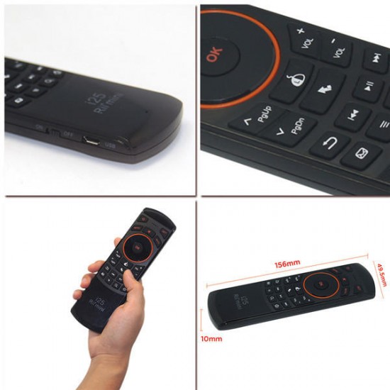 i25 Keyboard 2.4G Mini Wirless Keyboards With Air Fly Mouse For PC HTPC Android TV Box