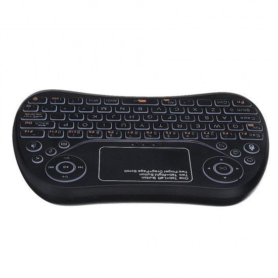 S913 2.4G Wireless Colorful Backlit English Mini Touchpad Keyboard Air Mouse Airmouse for TV Box PC Smart TV S913 2.4G Wireless Colorful Backlit English Mini Touchpad Keyboard Air Mouse Airmouse for TV Box PC Smart TV