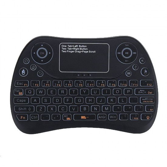 S913 2.4G Wireless Colorful Backlit English Mini Touchpad Keyboard Air Mouse Airmouse for TV Box PC Smart TV S913 2.4G Wireless Colorful Backlit English Mini Touchpad Keyboard Air Mouse Airmouse for TV Box PC Smart TV